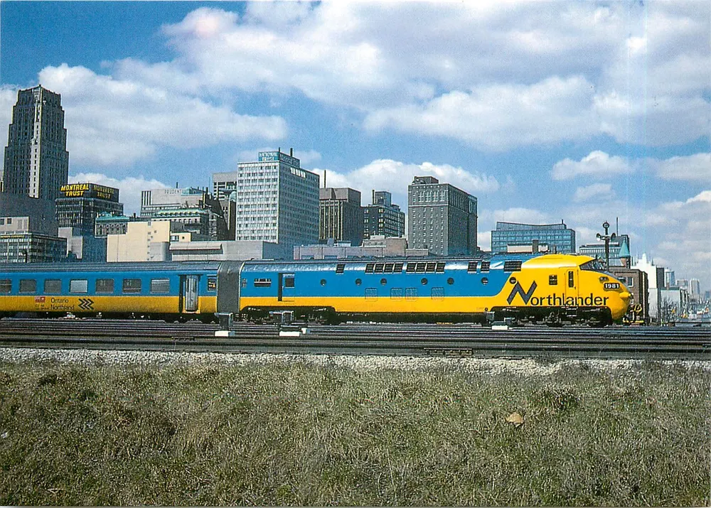 Trein Northlander — Ontario Northland Railway — REIJU Color Karte - Voorkant