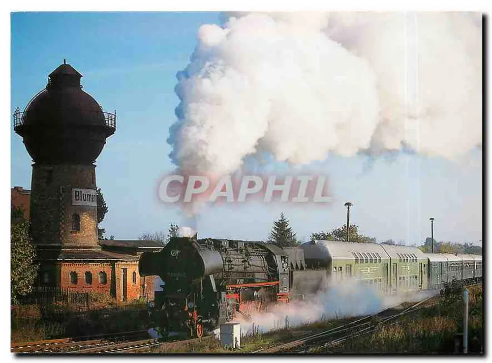 Train à vapeur — Blumenberg — Traditionsbahnbetriebswerk Staßfurt - Recto