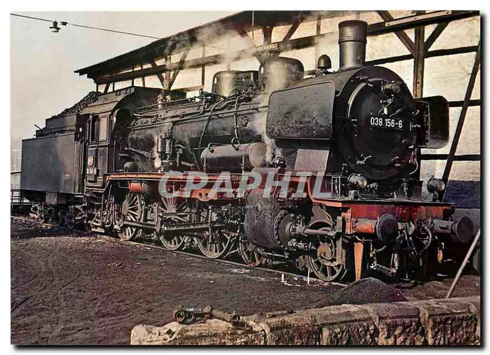भाप इंजन 038 156-6 — पूर्व प्रशांत P 8 — प्रकाशक VdFDDM, श्रृंखला EBV 400/78 - आगे