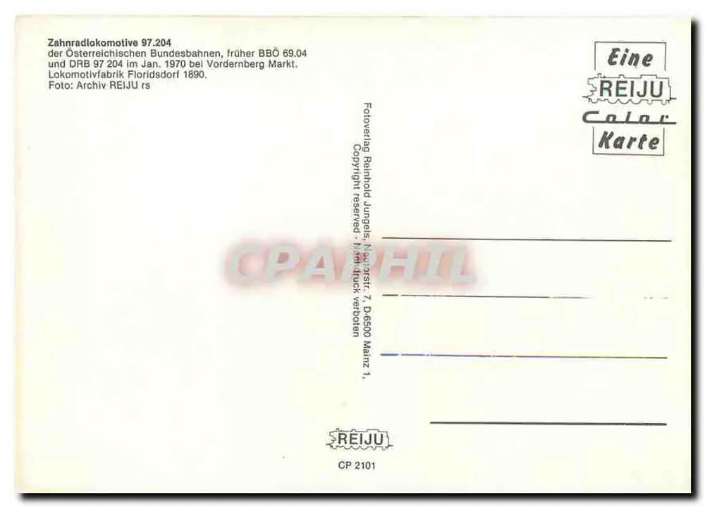 चेन ट्रेन 97.204 — वर्डरनबर्ग मार्केट — REIJU - पीछे