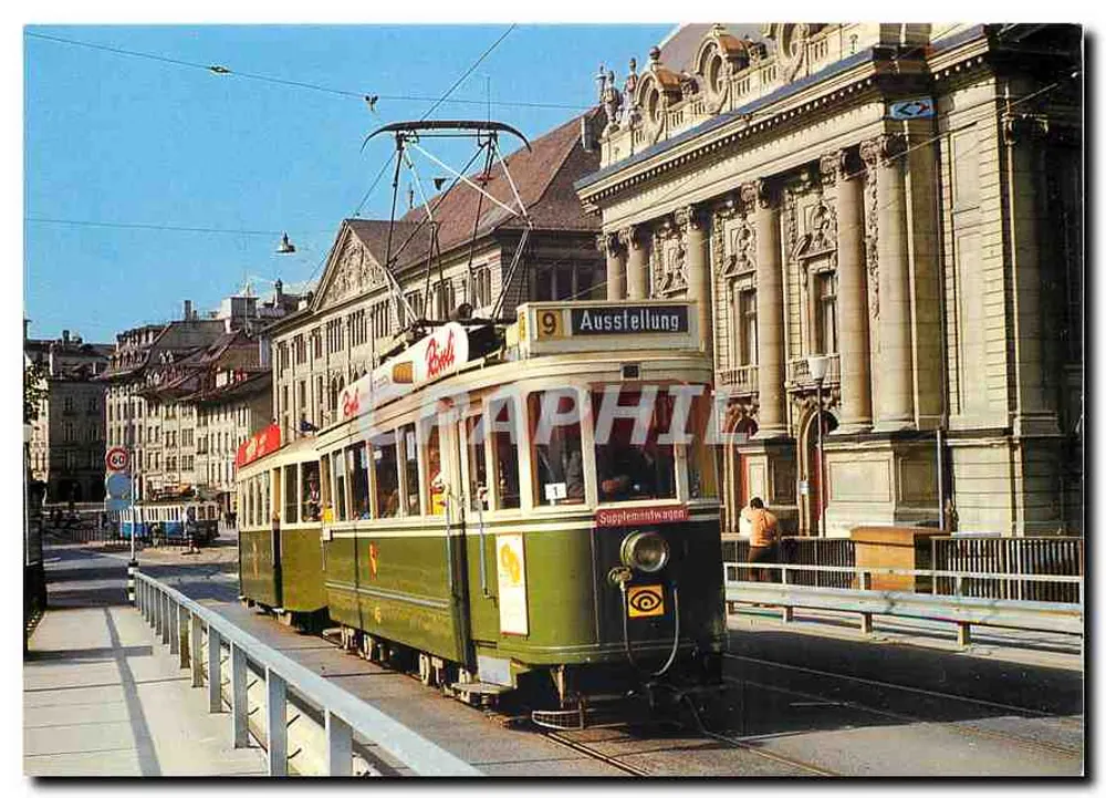 Tramway électrique Be 4/4 145 à Bern — exposition Rink — éditeur der bahnladen, n° 150003/91 - Recto