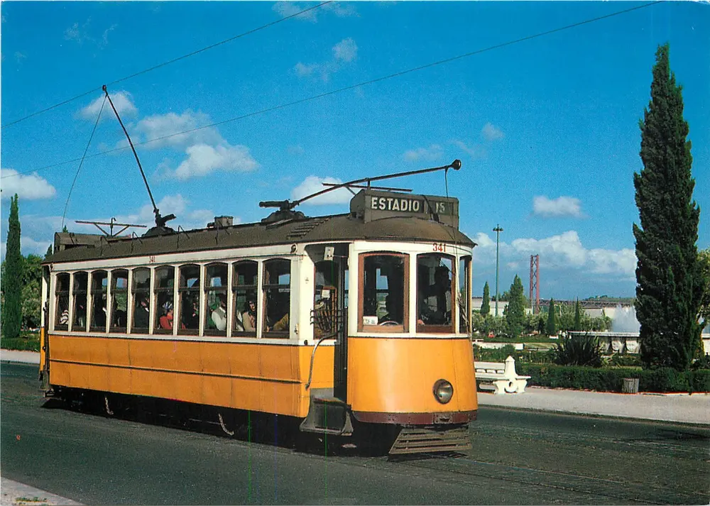 Lisboner Tramway — CCFL, Nr. 341 nach Belém — Verlag Bahnladen, Nr. 10664/90 - Vorderseite