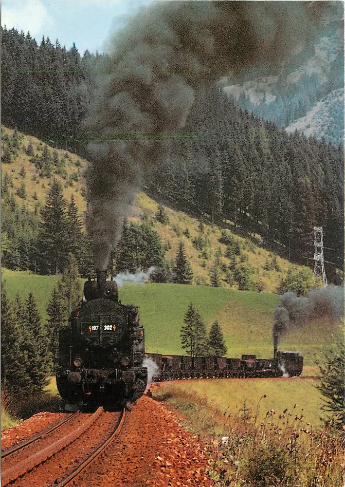 Train à vapeur 197.302 — Erzbergbahn, Alpes autrichiens — REIJU - Recto
