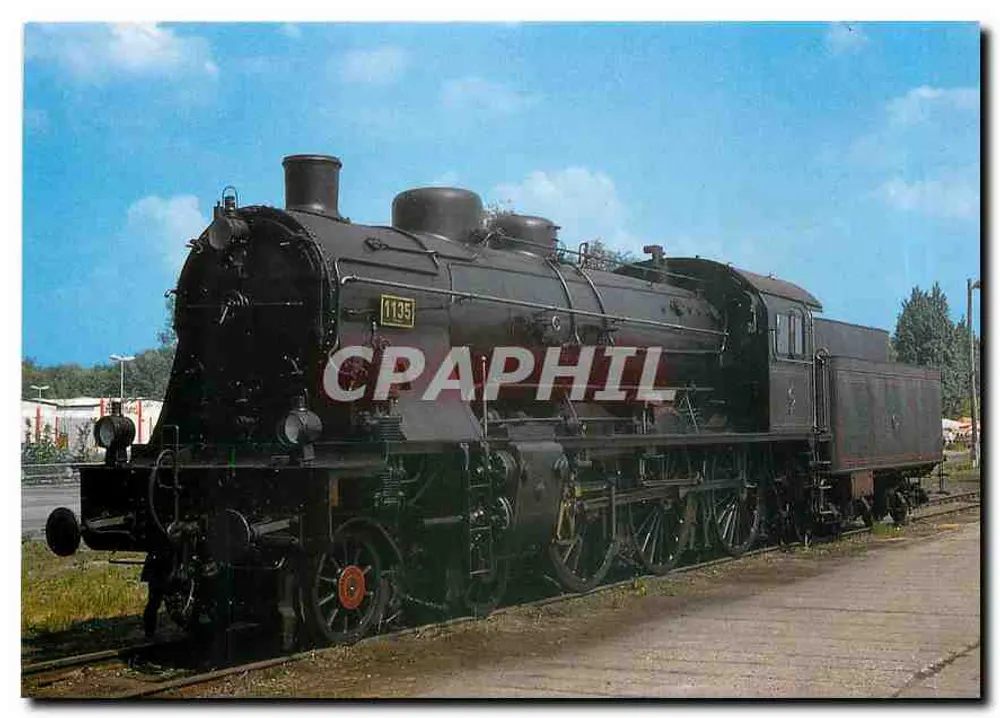 Steam Express Locomotive S 10' »1135 Osten« — details on the reverse — REIJIU Color Karte - Front