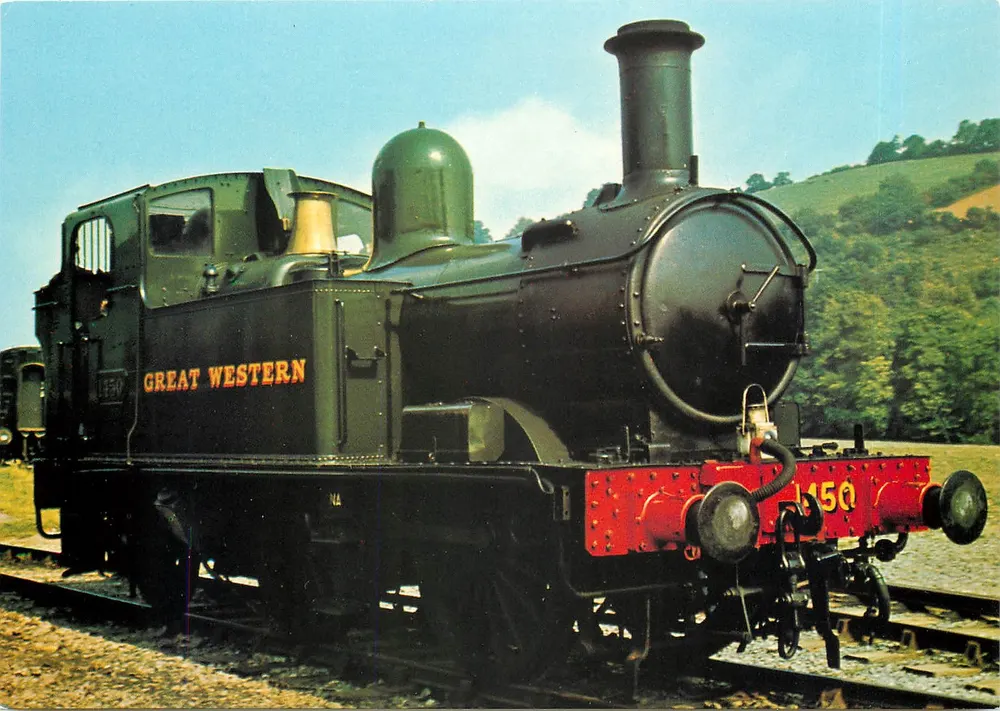 Locomotive Great Western 1450 — Railway Series D.213, 8 designs — Post Dennils Productions, Collectors Item No. 11 - Recto