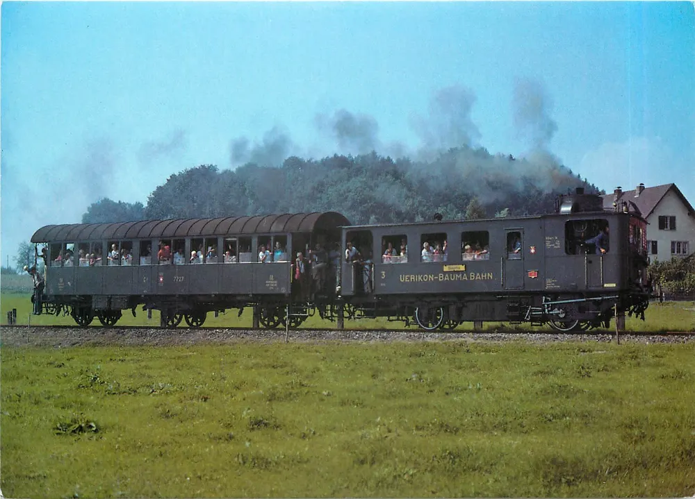 Zug der Uerikon-Bauma Bahn — Dampflokomotive CZm 1/2 Nr. 31 ex SBB — Verlag Rud. Suter AG, Oberrieden-Zürich, Nr. 252 - Vorderseite