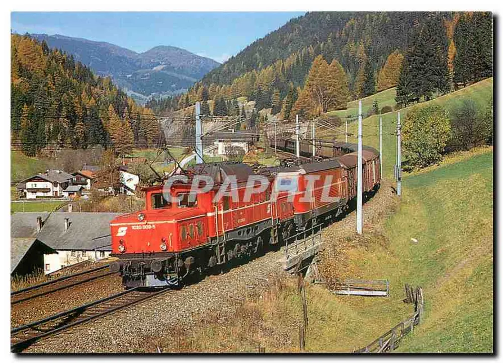Lokomotiva 1020 009 + 1044 085 — Österreichische Bundesbahnen — REIJU Color Karte - Frente