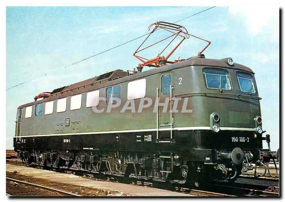 Locomotive 150 106-3 — series 150 (E 50), heavy freight locomotive — Redactor Verlag, no. 236500 - Front
