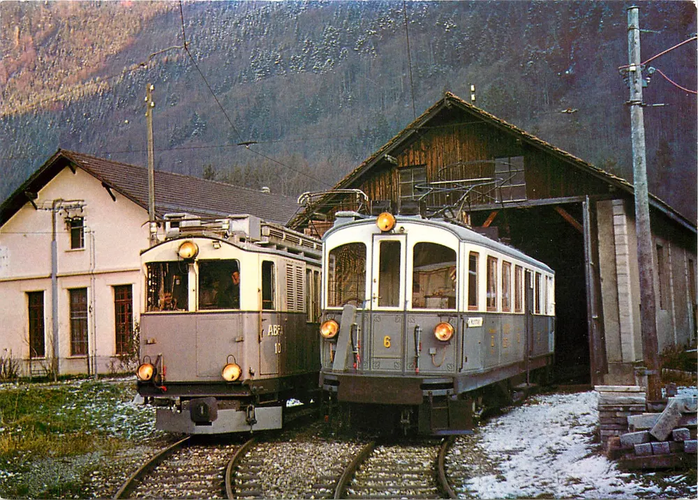 Chemin de fer touristique Blonay-Chamby — Automotrices BCFeH 4/4 ex-Loëche - Leukerbad et BCFeH 4/4 6 ex-Monthey - Champéry - Morgins — Édition : Chemin de fer touristique Blonay-Chamby - Recto