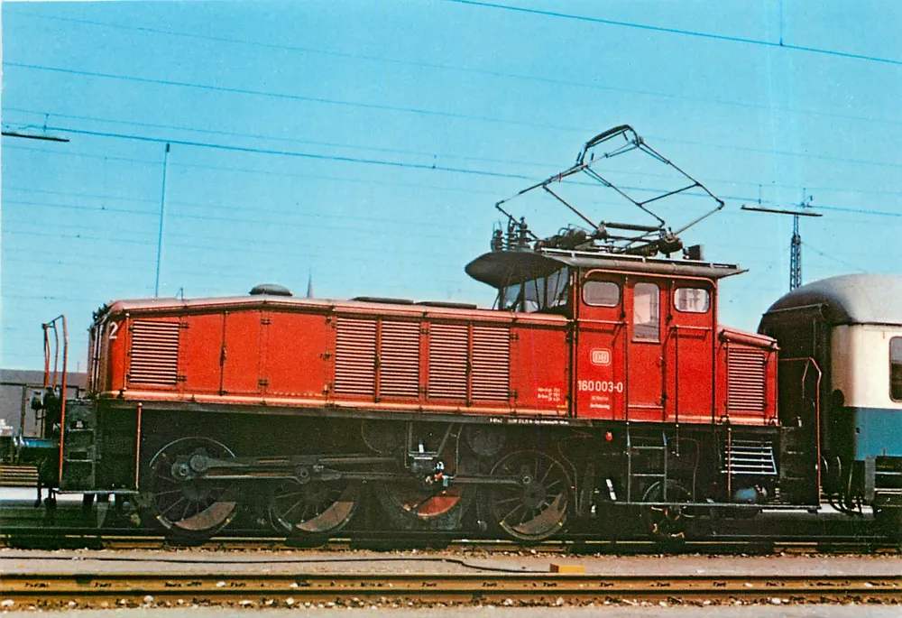 Locomotive électrique DB 160 003-0 — Albrecht Sappel, 1978 — der bahnladen, n° 10269/78 - Recto