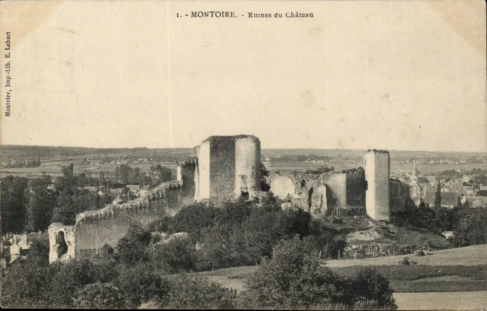 Montoire - Ruínas do Castelo — E. Lehert, Imp. Lib. Montoire - Frente