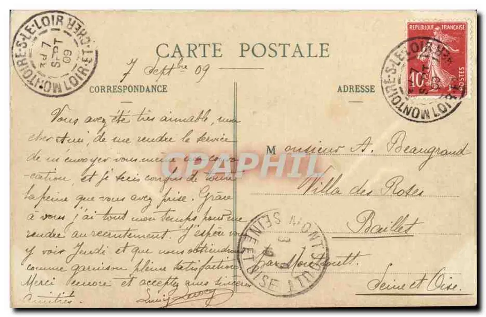 Montoire - Ruínas do Castelo — E. Lehert, Imp. Lib. Montoire - Verso
