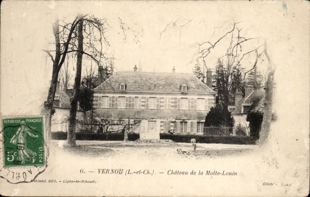 VERNOU (L.-et-Ch.) — Château de la Motte-Louin — Mesland, publ. — Ligny-le-Ribault - Front