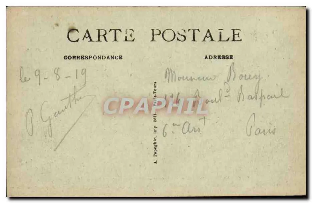 Chambord — Le Château — Façade Septentrionale — A.P. - Verso