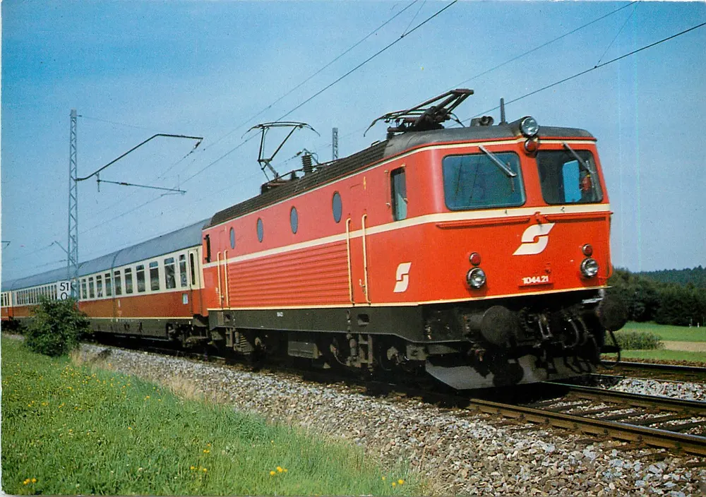 विद्युत लोकोमोटिव ÖBB 1044.21 — Albrecht Sappel — der bahnladen, संख्या 10367/83 - आगे