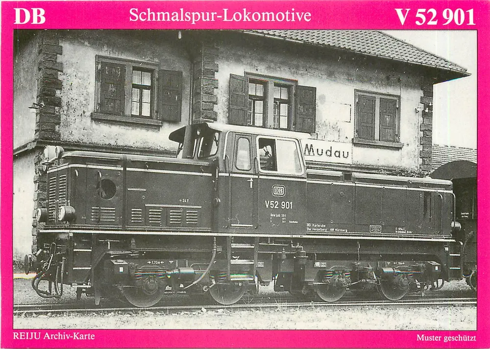 लोकोमोटिव V 52 901 — मुड़ौ — REIJU आर्काइव कार्ड - आगे