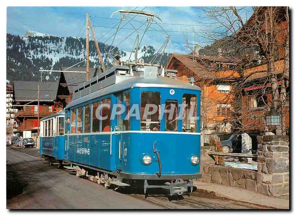 बिल्लार्स में विद्युत ट्रैमवे Be 2/3 17 — 1945 में पुनर्निर्मित — एडिटर der bahnladen, संख्या 11108/93 - आगे