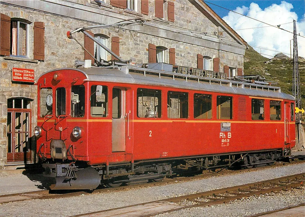 Train électrique RhB ABe 4/4 36 — Bernina — MINIREX AG - Recto