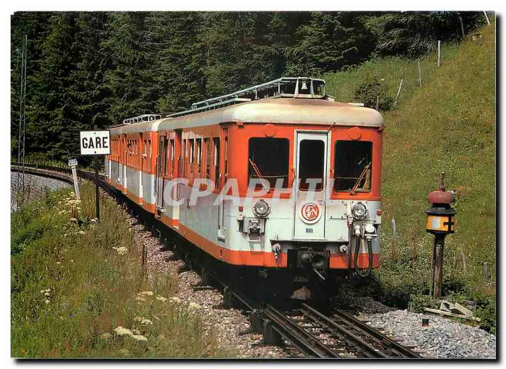 Elektryczny pociąg Z 601 — linia Le Fayet-Vallorcine — SNCF — 1984 - Awers