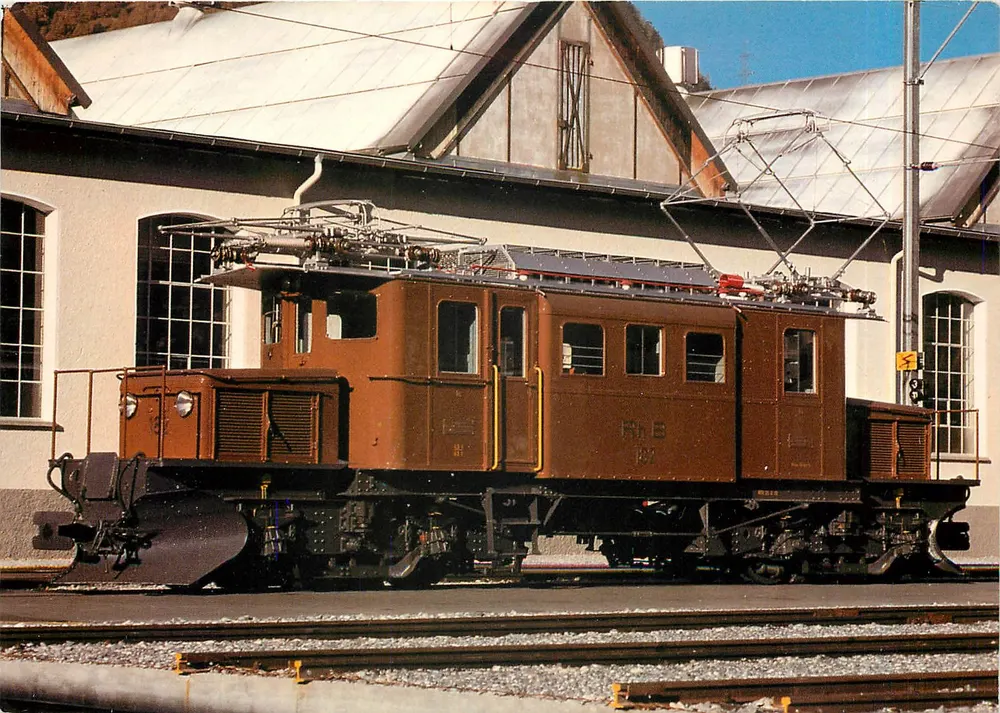 Rhätische Bahn — Locomotiva Ge 4/4 182 — MINIREX AG, Luzern, n° 1435 - Frente