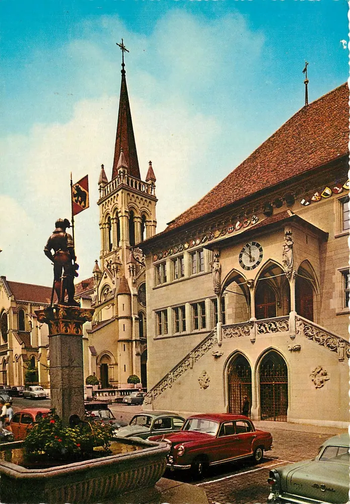 Bern — Rathaus mit Venner-Brunnen — Kowarsa Verlag Zürich 944/8 - Recto