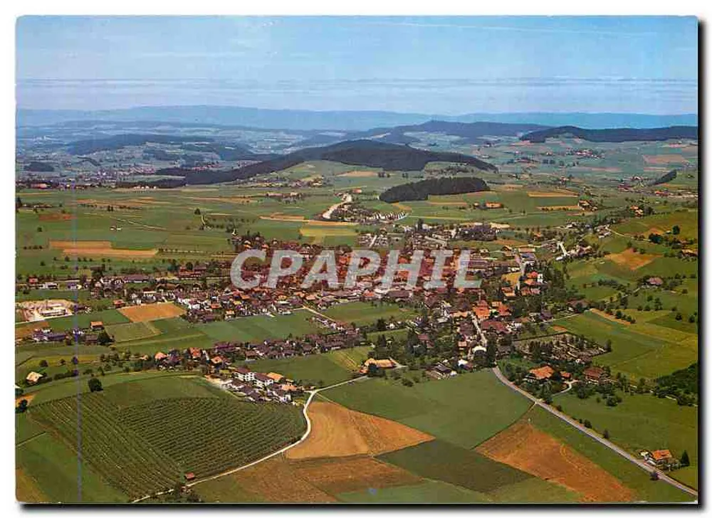 Vue aérienne de Grosshöchstetten — Emmenthal — Druck Engadin Samedan AG - Recto