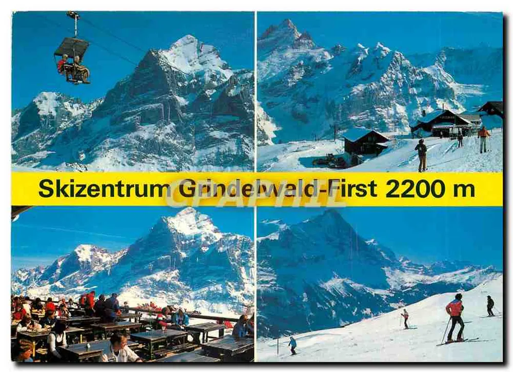 स्कीज़ेंट्रम ग्रिंडेलवाल्ड-फर्स्ट — 2200 मीटर — ग्रिंडेलवाल्ड, स्विटजरलैंड - आगे