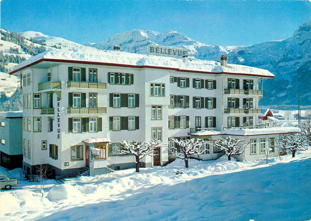 Hôtel Bellevue — Lenk im Simmental — wydawca: Fot. u. Druck Brügge AG, Meringen - Awers
