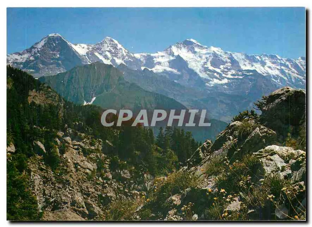 Eiger, Mönch, Jungfrau — Berner Oberland — Wydawnictwo Photoglob AG, Zurych - Awers