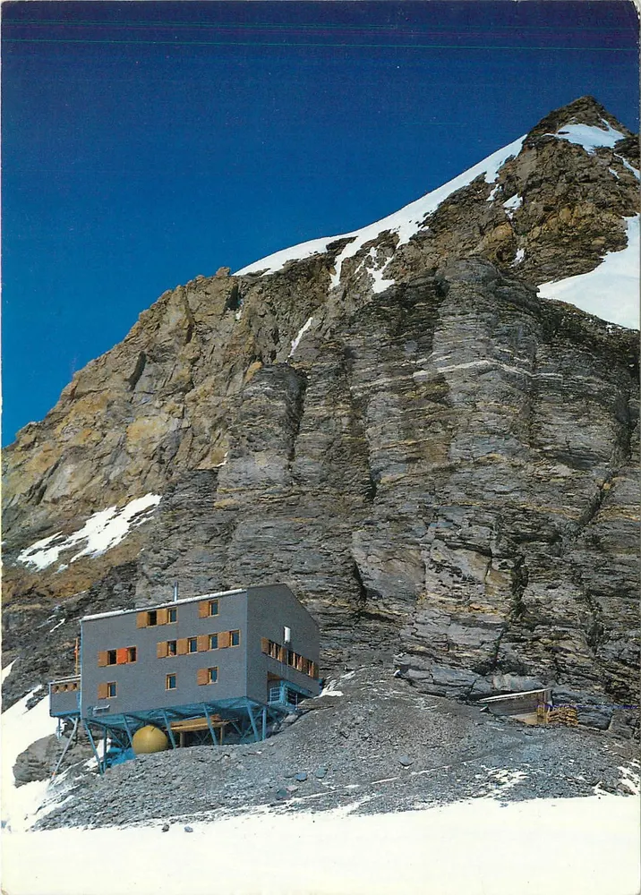 Mönchsjochhütte — 3650 m — editor TELL Freilichtspiele Interlaken, n° 25 - Frente