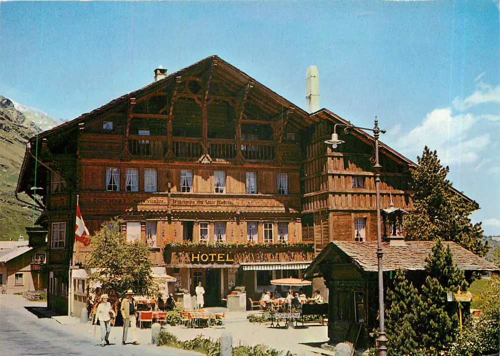 Hotel Schweizerhaus — Maloja, Szwajcaria — Verlag St. Moritz EPS - Awers