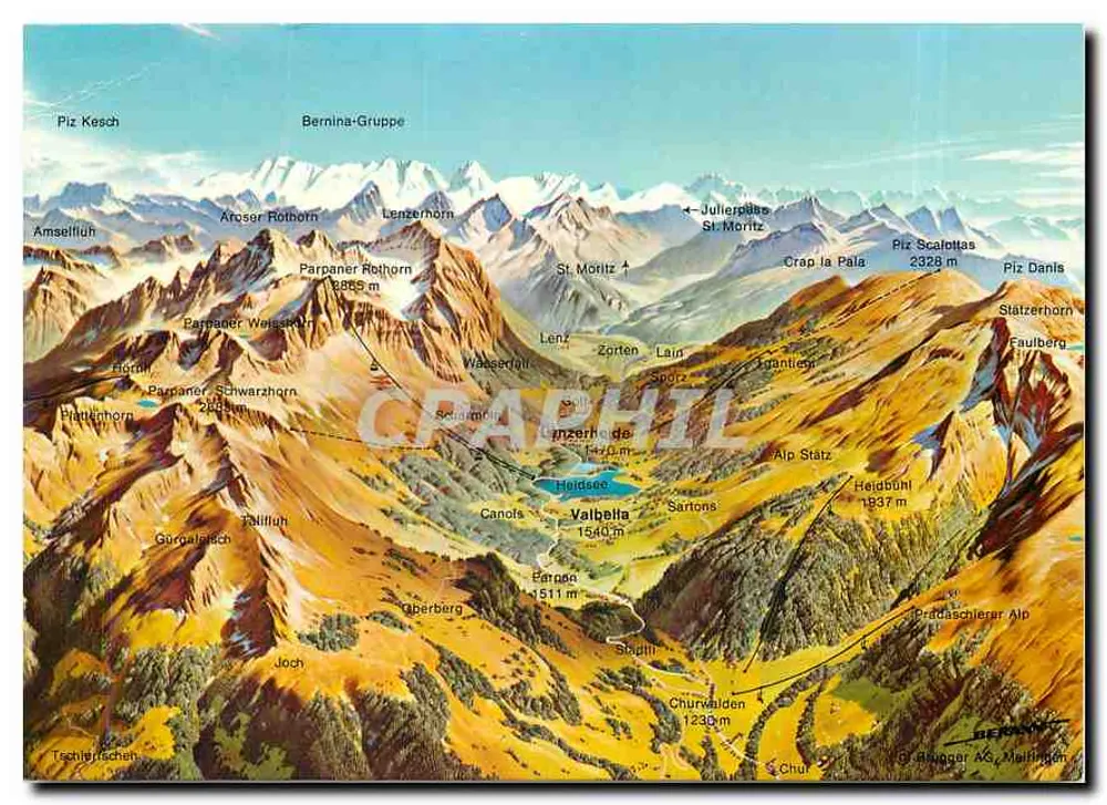 लेन्जरहाइडे के अल्प - वालबेला - ग्रिसॉन्स, स्विट्जरलैंड - ब्रुगर एजी, नेलिंगेन - आगे