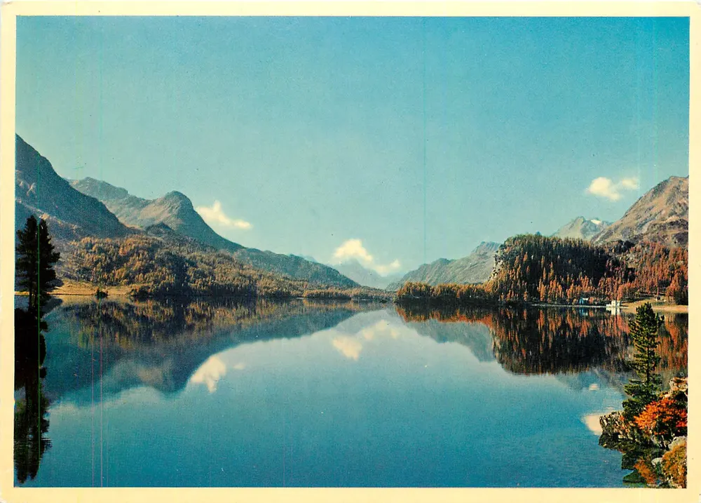 Silsersee, Oberengadin — Vista para Maloja — FOTO MAX, St. Moritz - Frente