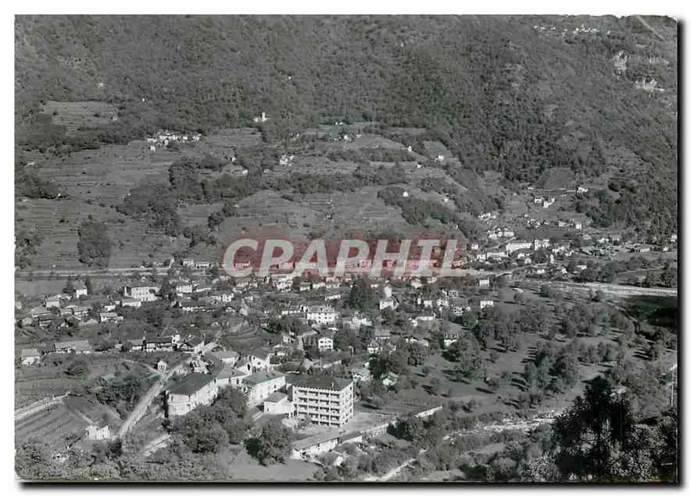 Roveredo (Grigioni) panorama — 301 m.s.m. — editor V. Valerelli, n° 4115 - Frente
