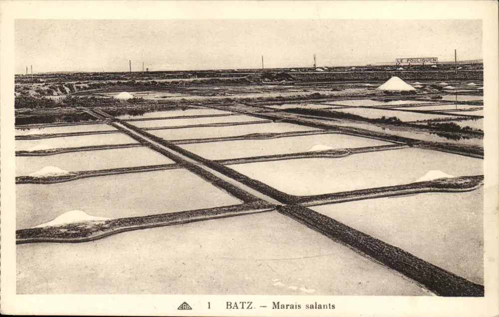 Batz — Marais salants — Editor S. Dider, Paris - Frente