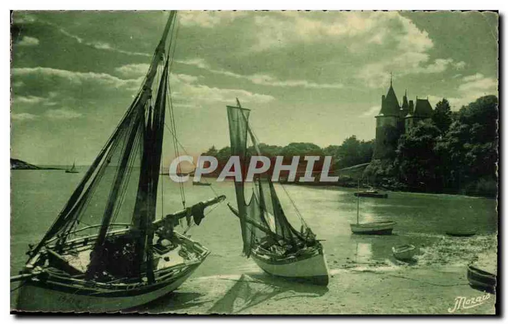 PORNIC (L.-I.) — El Puerto — Vista al atardecer — J. Nozais, editor - Anverso