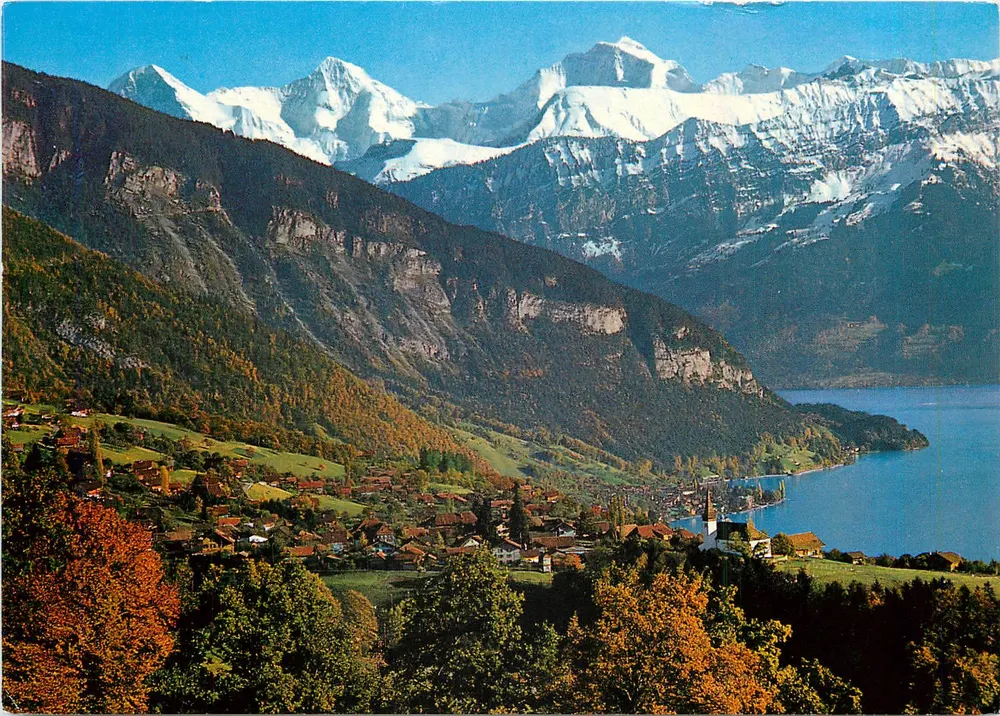 Sigriswil (Thunersee) — Eiger-Mönch-Jungfrau — Foto Arthur Gaur, Oberhofen-Thunersee - Frente