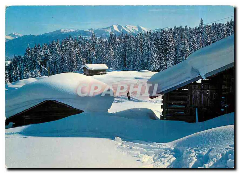 Skilift am Crap S. Gion — z Statzerhörner — wydawca Jules Geiger, Flims-Waldhaus - Awers
