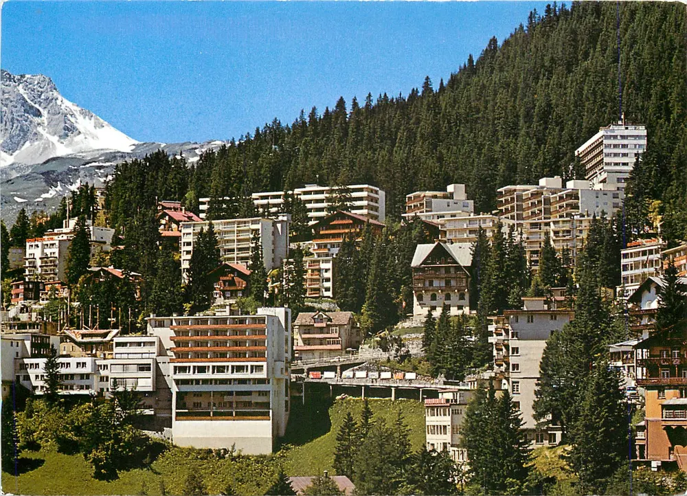 Arosa — Vista panorâmica — Benker Foto + Verlag Arosa n°223 - Frente