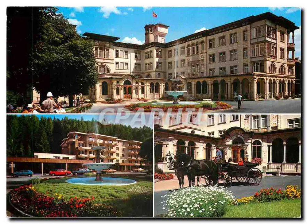Hotel Waldhaus, Centro de Curas Vulpera — Bad Scuol, Suíça — Verlag Foto Feuerstein & Co. Scuol - Frente