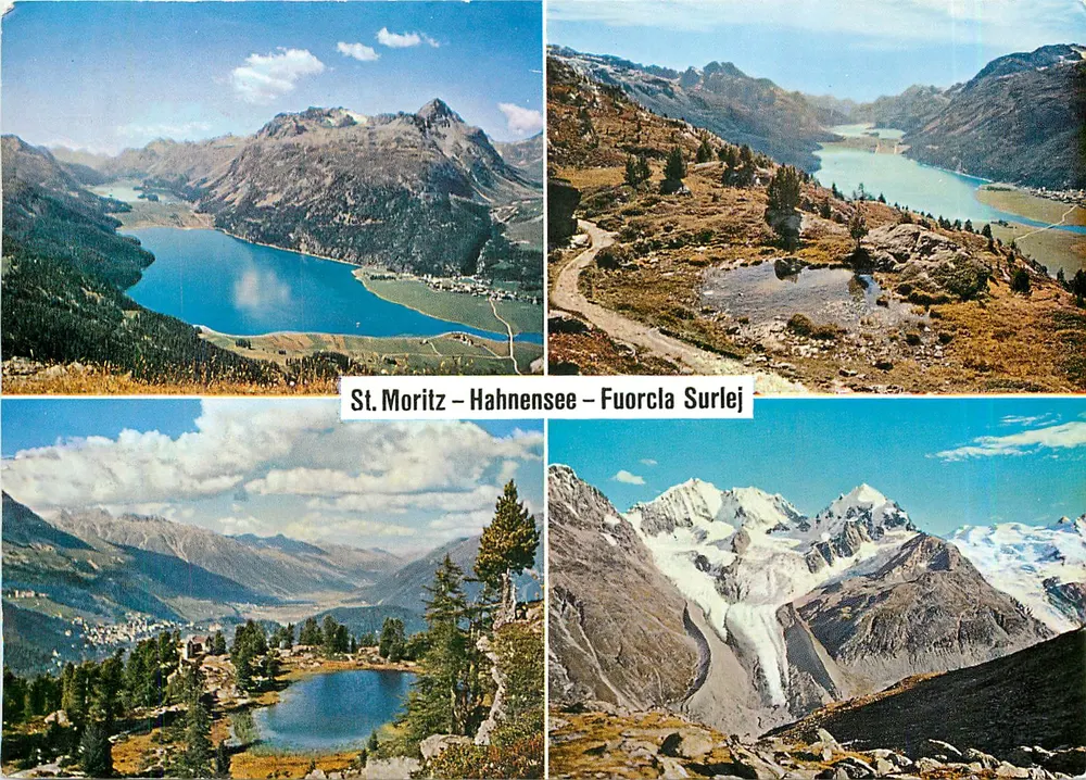 St. Moritz – Hahnensee – Fuorcla Surlej — Verlag PHOTO MAX. Wagner, St. Moritz - Frente