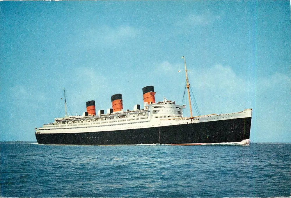 R.M.S. 'QUEEN MARY' — grande navio transatlântico — J. Arthur Dixon, SS 125 - Frente