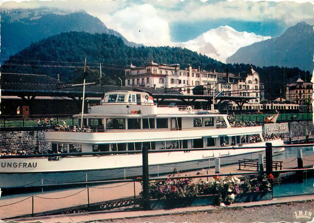 Schifflände Interlaken com Jungfrau — Papeterie Bötzinger A.G. — n° 24 - Frente