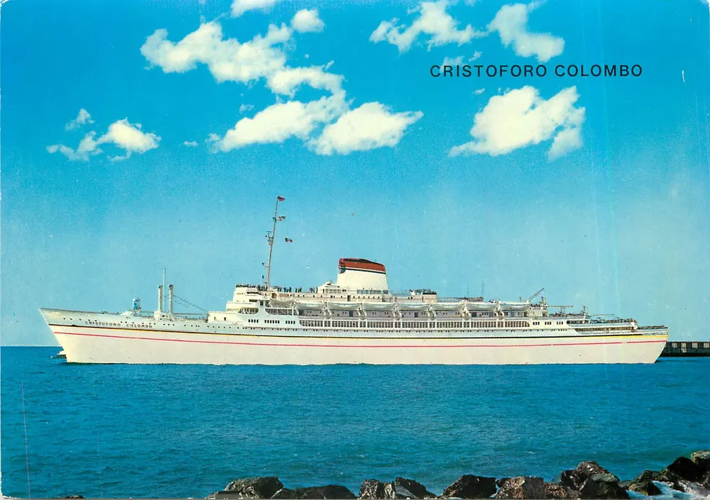 क्रिस्टोफोरो कोलोम्बो — इतालवी जहाज — एडिटर पी. मार्जारी एस.आर.एल. एस.एच.आई.डी., संख्या 97 - आगे