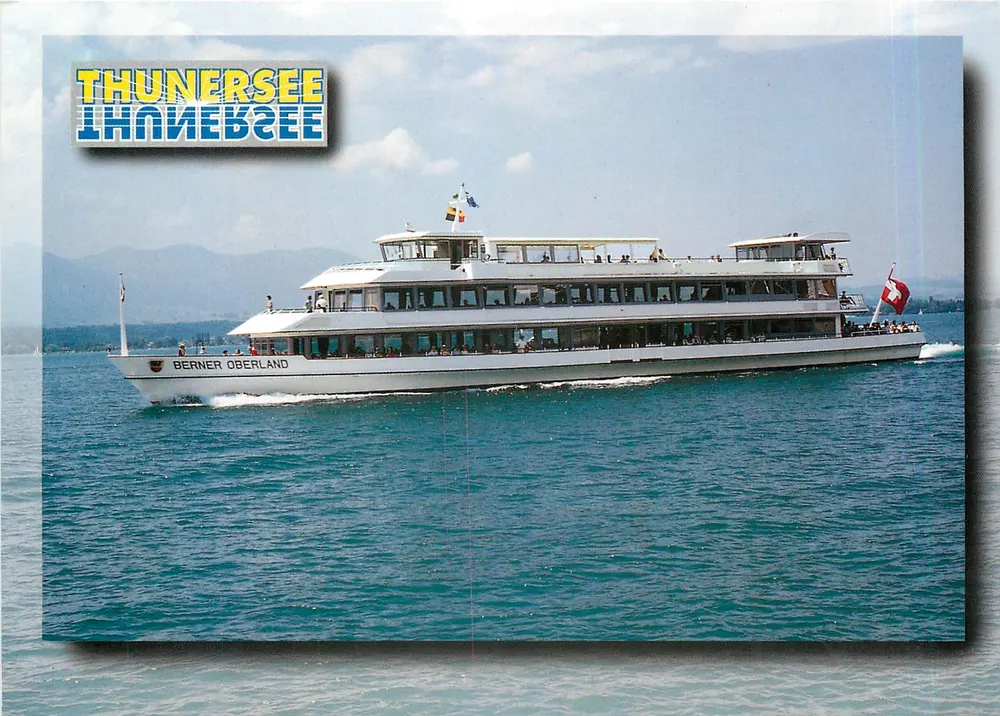 Thunersee — Navio MS Berner Oberland — Photoglob Zürich/Vevey - Frente