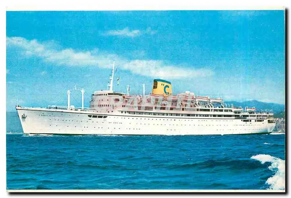 Cruiser SS Michelangelo — Linha Cunard — editor ENRICO C. - Frente