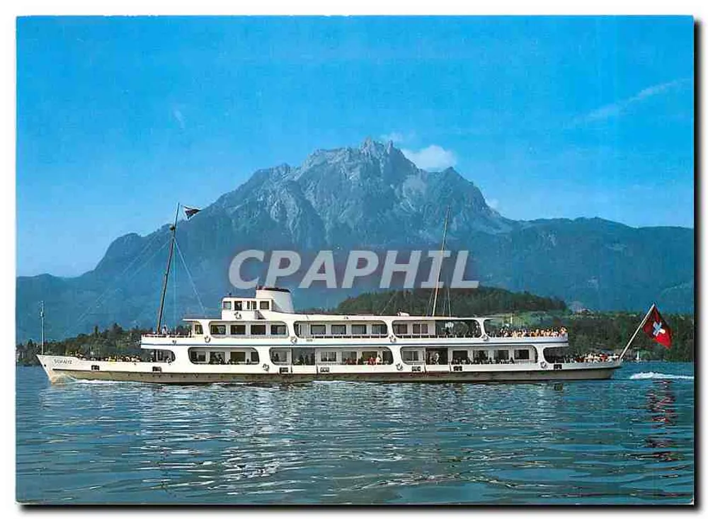 MS SCHWYZ — Lac des Quatre-Cantons — Vierwaldstättersee — éditeur Vehman Karl Engelberger, n° 10937 - Recto