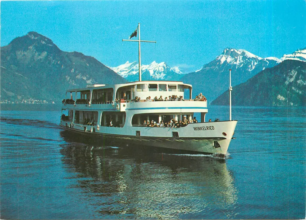 Lago Vierwaldstättersee — Navio Winkelried — Globetrotter GmbH, Lucerna - Frente