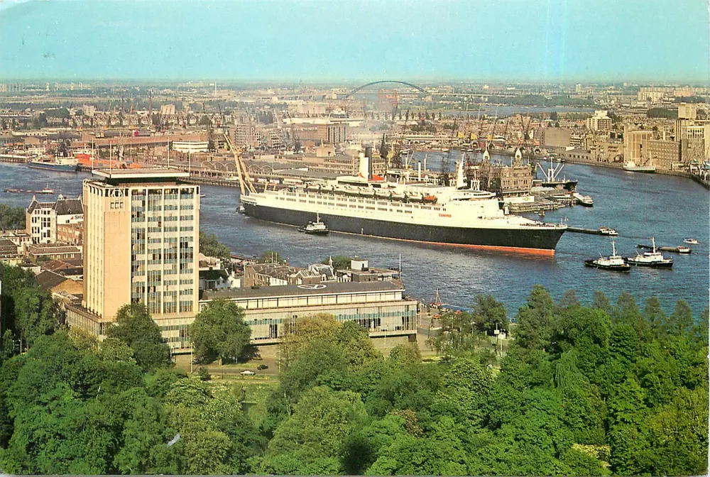 Rotterdam / Niederlande — Panoramablick von der Euromast-Turm — Verlag Euro Color Cards, n° ecc 917 - Vorderseite