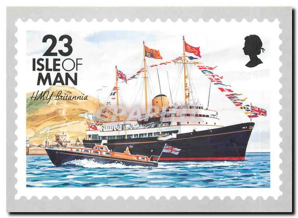 HMY Britannia — Yacht — Postamt der Isle of Man, n° 1112 - Vorderseite